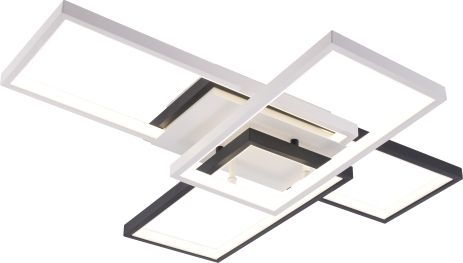 Люстра потолочная светодиодная для гостиной и спальни VALESO DK6558/4 Белый+Черный DK6558/4