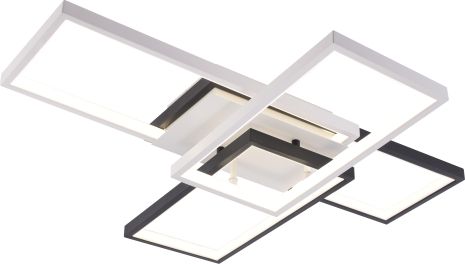 Люстра потолочная светодиодная для гостиной и спальни VALESO DK6558/4 Белый+Черный DK6558/4