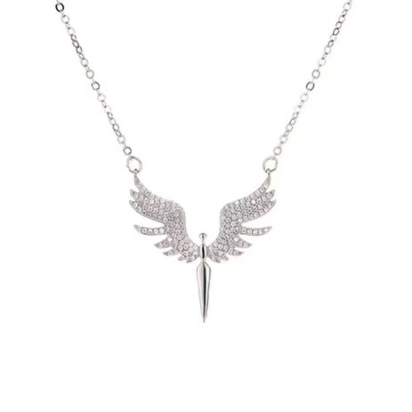 Подвеска блестящие крылья ангела с ангельскими крыльями стразы кристаллы кулон в виде ангела