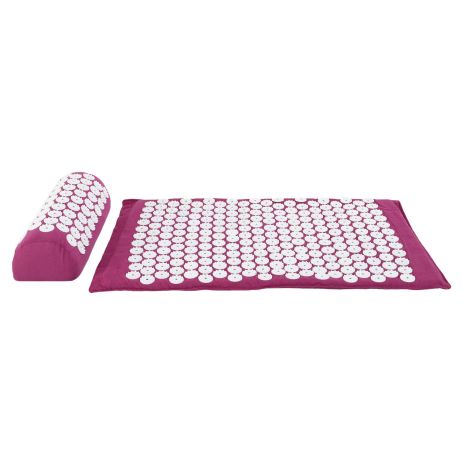 Набір масажний ортопедичний Аплікатор Кузнєцова 2в1 килимок та валик Acupressure Мat