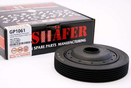 Шкив коленвала Renault Clio II, Megane I, Scenic I 1.4, 1.6 16V Kangoo -02, SHAFER (GP1061)