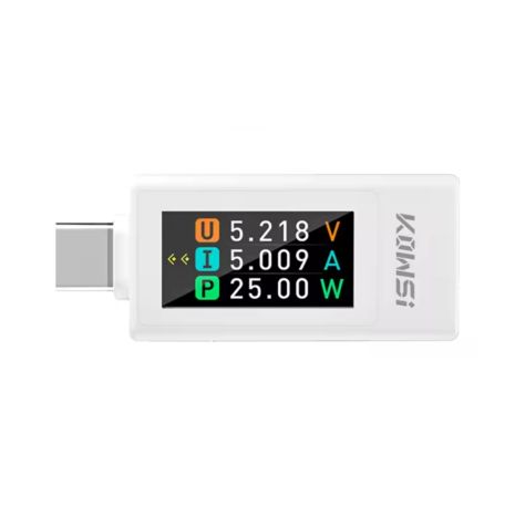 Тестер KOWSI Type-C KWS-1902L Многофункциональный QC PD 30V 8A WHITE