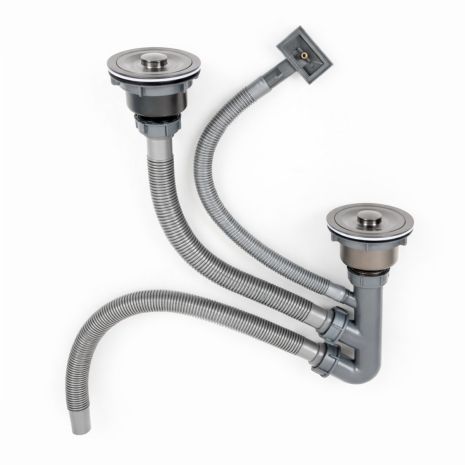 DST-B сифон подвійний ТМ Platinum PVD чорний