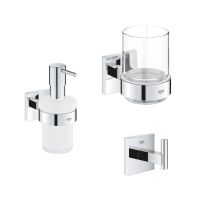 Набір аксесуарів для ванної кімнати Grohe QuickFix Start Cube 3 в 1 BF40961SC