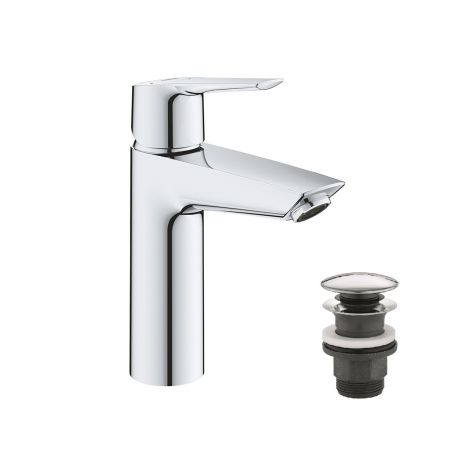 Змішувач для раковини Grohe QuickFix Start M-Size 23746002 з донним клапаном