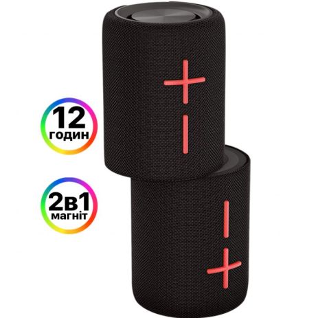 Портативна колонка 2в1 WALKER WSP-710 black