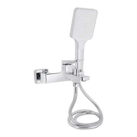 Змішувач для ванни Qtap Nando з душовим гарнітуром QTNAN259CRM48651 (Chrome)