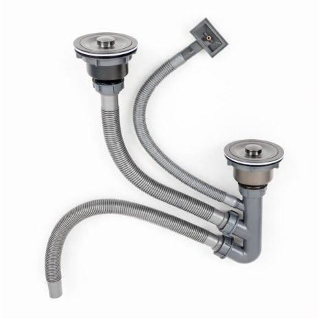 DST-B сифон двойной ТМ Platinum PVD черный