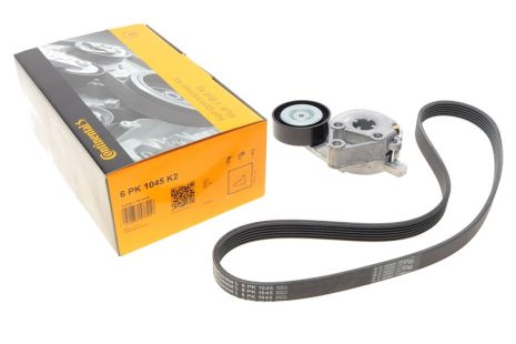 Роликовий модуль натягувача ременя (ролик, ремінь) SKODA OCTAVIAII, CONTINENTAL (6PK1045K2)