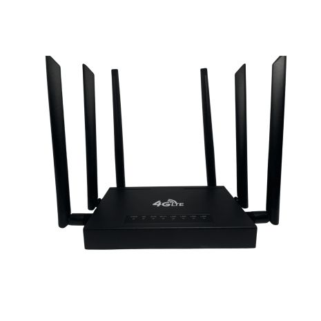 4G LTE Wi-Fi роутер DNXT ED128 під SIM-карту, CPE маршрутизатор 4LAN + WAN, 6 антен, стаціонарний 4G роутер