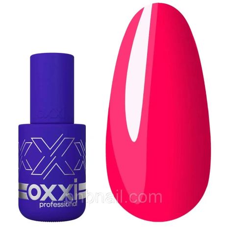 Яскравий неоновий гель-лак OXXI Professional №243 рожевий, 10 мл