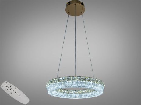 Светодиодная люстра подвес Diasha 64W до 16 м² цвет Хром MD6027/400HR Светодиодная люстра подвес Diasha 64W до 16 м² цвет Хром MD6027/400HR