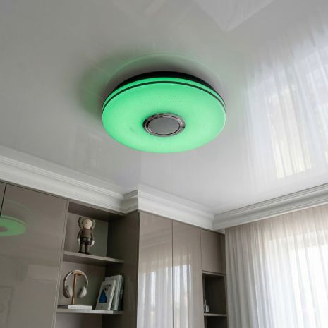 Смарт світильник RGB Diasha 45W до 10 м² колір Білий+Хром DB-8310/300RGB+MP3