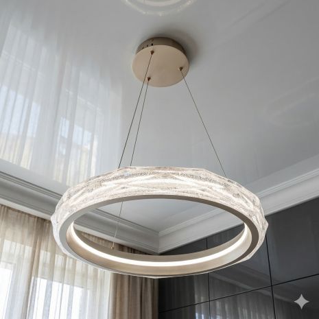 Люстра кольцо в коридор LED Diasha 84W до 18 м² цвет Золото 583-500G Люстра кольцо в коридор LED Diasha 84W до 18 м² цвет Золото 583-500G