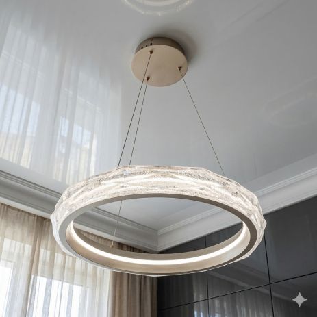 Люстра кольцо в коридор LED Diasha 84W до 18 м² цвет Золото 583-500G Люстра кольцо в коридор LED Diasha 84W до 18 м² цвет Золото 583-500G