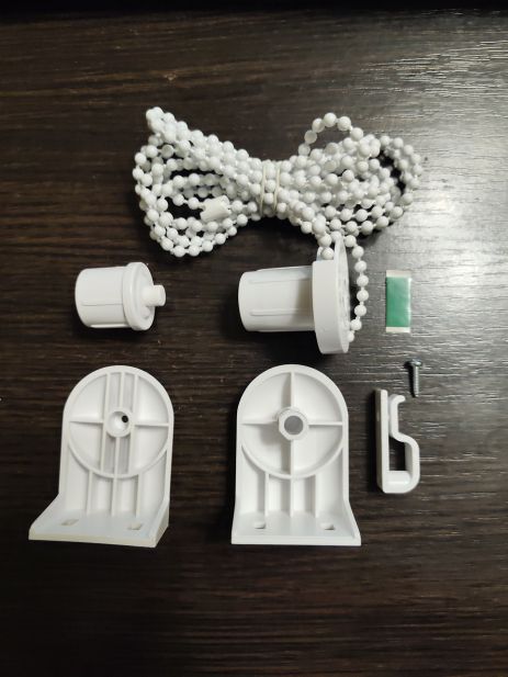 Комплект тримачів рулонних штор, діаметр 25мм