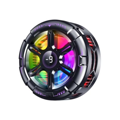 Кулер для смартфона K21AI LED RGB напівпровідниковий ефект Пельтьє з магнітним та кліпсовим кріпленням та інтелектуальним режимом AI 15W Black