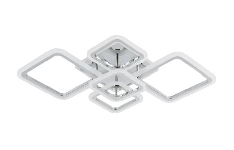 Люстра стельова світлодіодна для вітальні та спальні VALESO 2055/5 Хром 128W