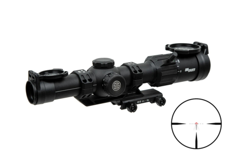 Оптичний приціл Sig Sauer TANGO MSR 1-6X24MM, 30MM, SFP. Сітка MSR BDC6 з підсвічуванням Оптичний приціл Sig Sauer TANGO MSR 1-6X24MM, 30MM, SFP. Сітка MSR BDC6 з підсвічуванням