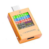 Універсальний цифровий USB-C тестер BRIHERE B10 PD QC (макс. 50V 12A 600W), оранжевий Універсальний цифровий USB-C тестер BRIHERE B10 PD QC (макс. 50V 12A 600W), оранжевий