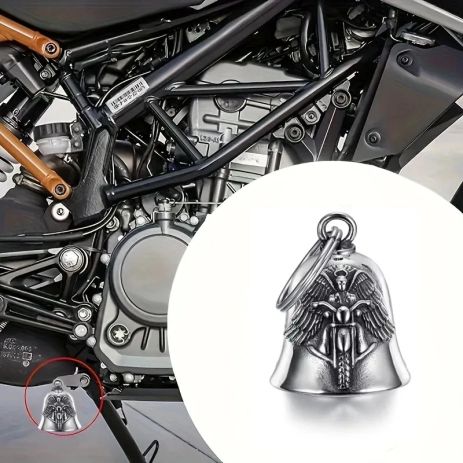 Мотоциклетный колокольчик удачи с крыльями ангела счастливый колокольчик Ангел-Хранитель кулон брелок