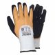 Перчатки трикотажные с двойным латексным покрытием р9 (оранжево-чёрные манжет) SIGMA 9445611