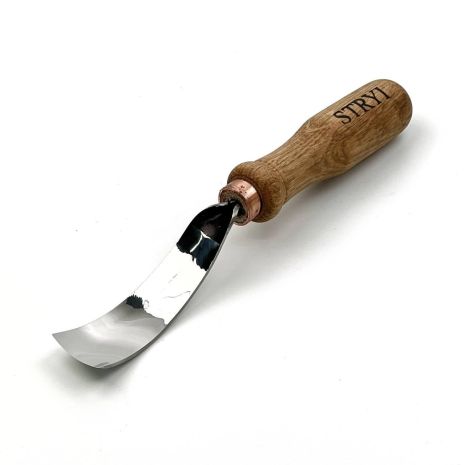 Стамеска клюкарза полога 25 мм для різьблення по дереву “STRYI” Profi профіль №7