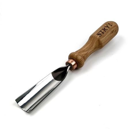 Полога стамеска 30 мм для різьблення по дереву “STRYI” Profi профіль №8