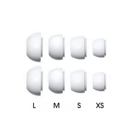 Амбушюри для AirPods Pro 1-2 комплект 4 пари 4 розміру L/M/S/XS в кейсі White