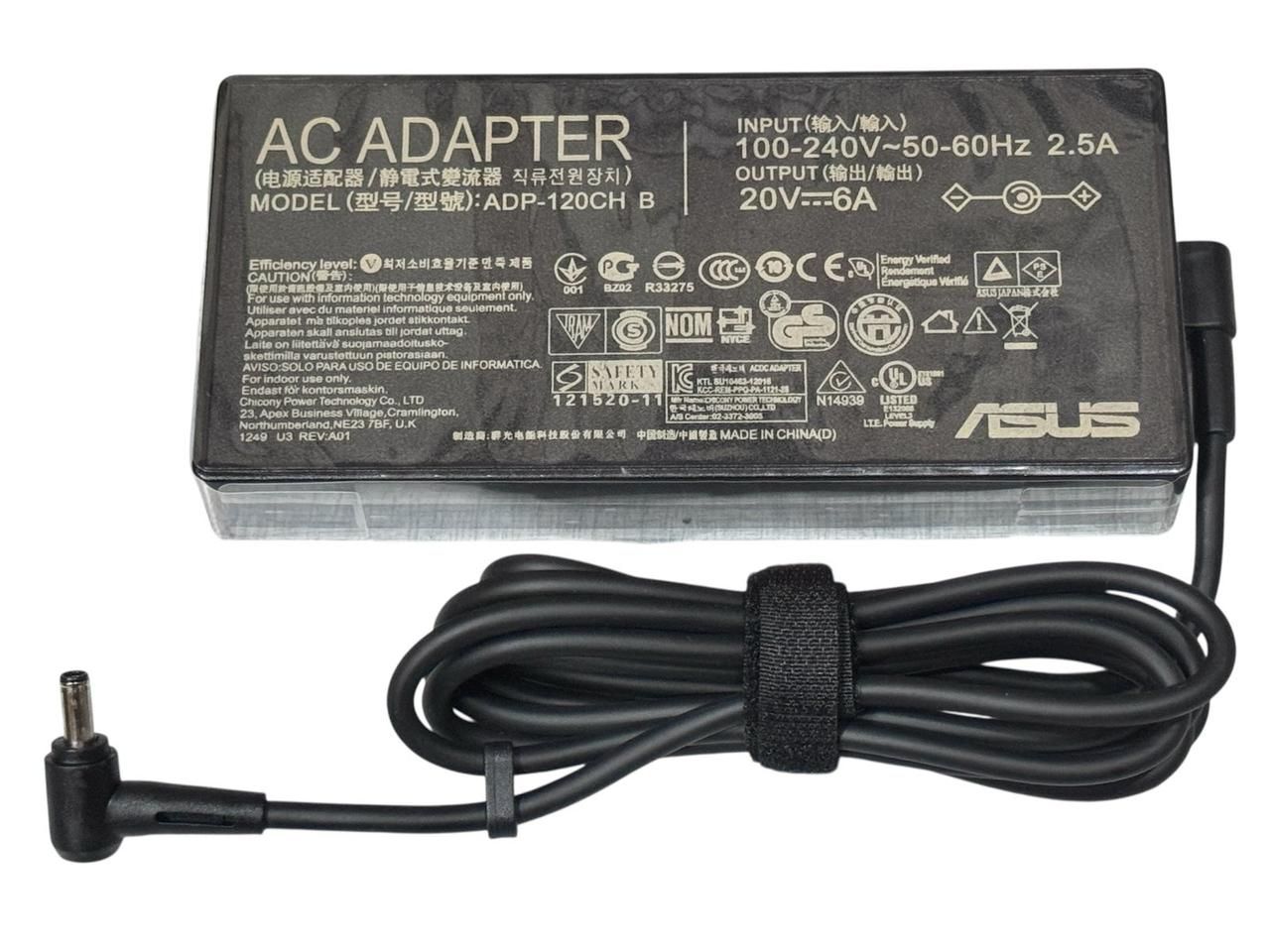 Блок живлення для ноутбука Asus 20V 6A 120W 4.5*3.0 мм прямокутний без кабеля 220V Блок живлення для ноутбука Asus 20V 6A 120W 4.5*3.0 мм прямокутний без кабеля 220V