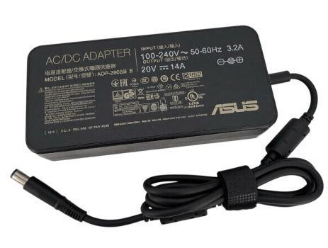 Блок живлення для ноутбука Asus 20V 14A 280W 7.4*5.0 мм Ovale без кабеля 220V