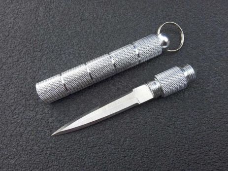 Нож – брелок резьбовой Silver Mini со стеклобоем 11 см