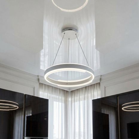 Лед люстра в спальні Artlight 108W до 20 м² колір Білий 2461/50+50WH