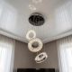 Світлодіодна кришталева підвісна люстра Linisoln 80W до 18 м² колір Хром 7270/10SS HR