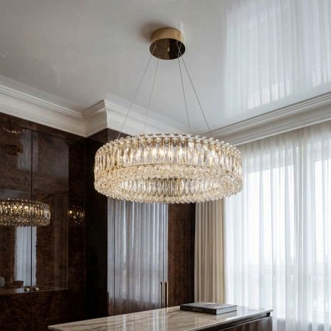 Люстра Лед у вітальню Artlight 59W до 12 м² колір Золотистий 551/600GD