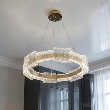 Оригінальна Лед люстра Artlight 46W до 10 м² колір Золото 5448/600GD