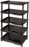 Полка для обуви 5 уровней "Нормал" черная