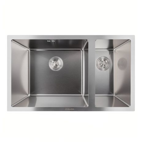 Мойка кухонная нержавеющая сталь монтаж под столешницу для кухни VALESO 76*45 Handmade 3.0/0.8