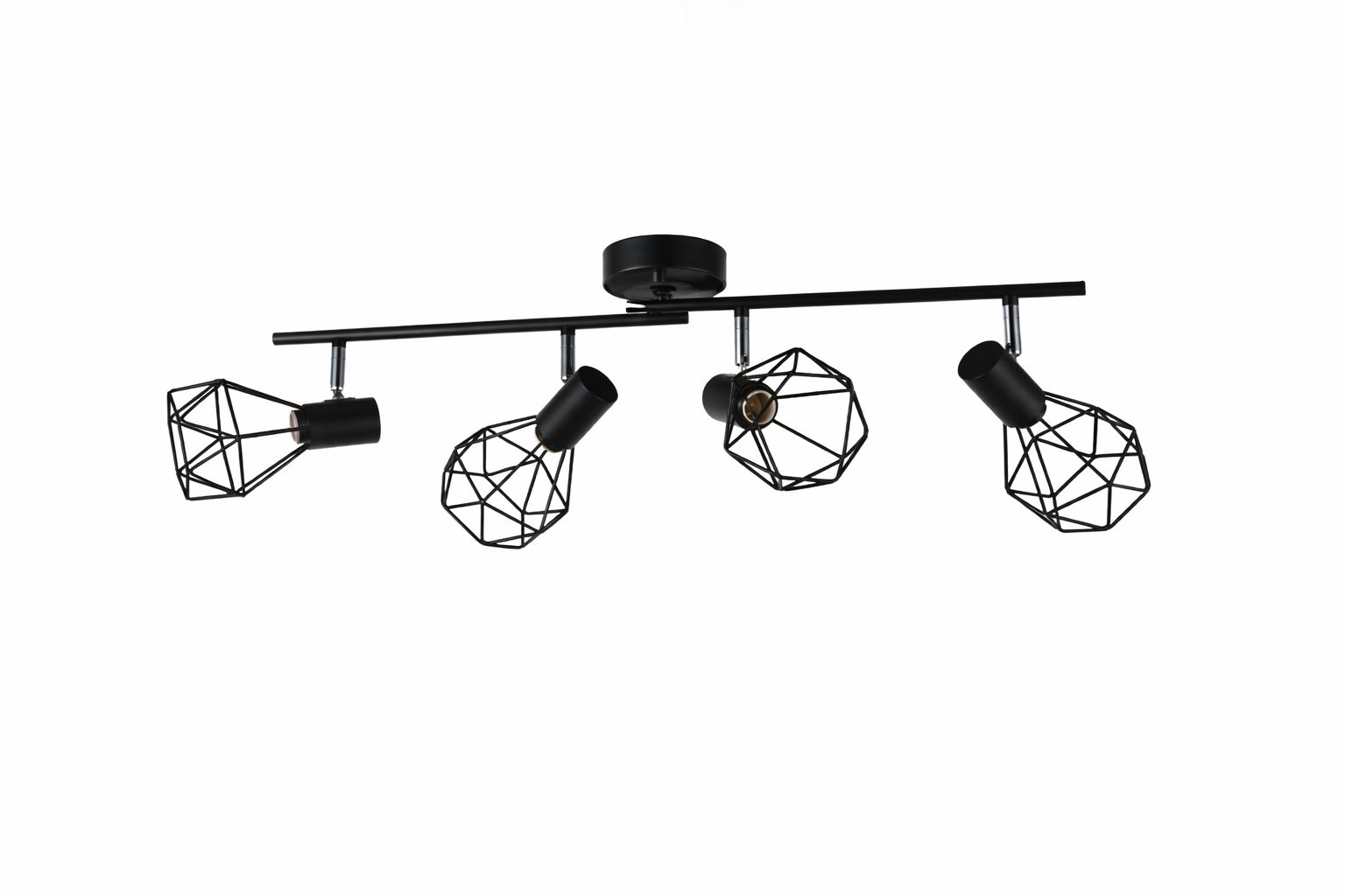 Потолочная люстра на 4 плафона VALESO CD507-4 современная для гостиной и спальни черная Потолочная люстра на 4 плафона VALESO CD507-4 современная для гостиной и спальни черная