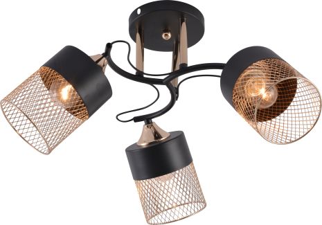 Люстра декоративна INTEREES IS XA1633B-3 BK+GOLD CHROME