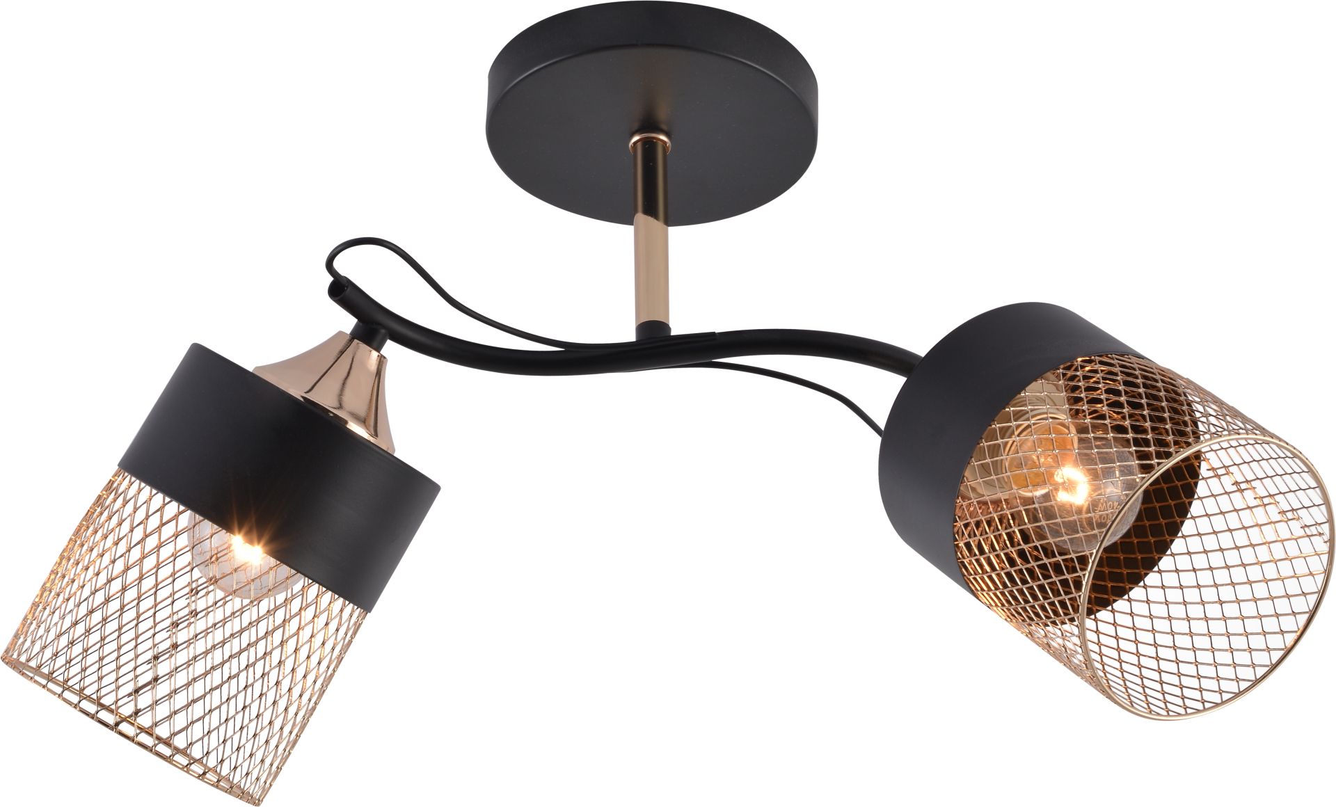 Декоративная люстра INTEREES IS XA1633B-2 BK+GOLD CHROME Декоративная люстра INTEREES IS XA1633B-2 BK+GOLD CHROME