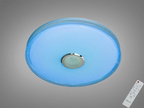 Люстра с колонкой для гостиной Diasha 80W до 18 м² цвет Белый DB-8306/500RGB+MP3