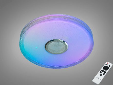 Люстра RGB музыкальная в спальню Diasha 70W до 16 м² цвет Белый DB-8306/400RGB+MP3+TUYA