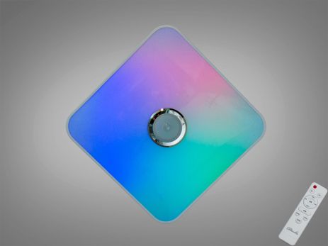 Светодиодная люстра MP3 с пультом Diasha 80W до 18 м² цвет Белый DB-8501B/500x500RGB+MP3