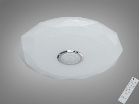 Светодиодный светильник RGB с пультом Diasha 80W до 18 м² цвет Белый DB-8303/500RGB+MP3