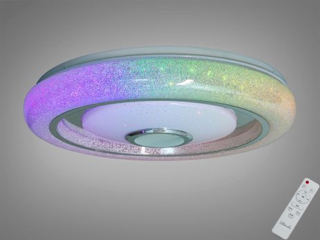 Музыкальная люстра с RGB подсветкой Diasha 80W до 18 м² цвет Белый DB-8314/500RGB+MP3