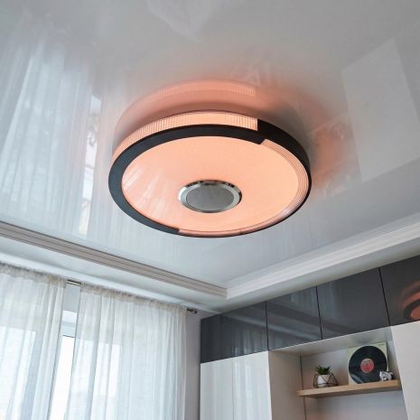 Люстра с Bluetooth колонкой и RGB Diasha 70W до 16 м² цвет Белый DB-8313/400RGB+MP3+TUYA