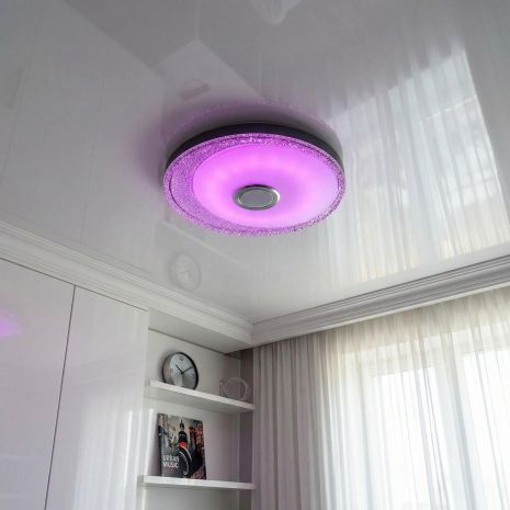 Музыкальный лед светильник RGB Diasha 80W до 18 м² цвет Белый DB-8308/500RGB+MP3