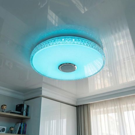 Смарт люстра RGB у дитячу Diasha 80W до 18 м² колір Білий DB-8304/500RGB+MP3+TUYA