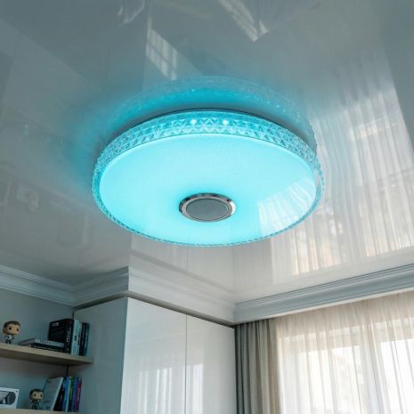 Смарт люстра RGB в детскую Diasha 80W до 18 м² цвет Белый DB-8304/500RGB+MP3+TUYA